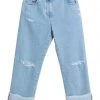 Discount - GCDS Denim Pants For Women Blue