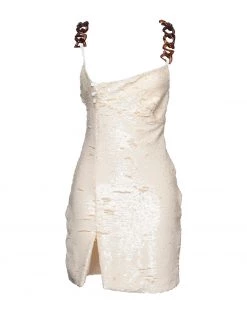 On Sale - GCDS Short Dress For Women Ivory