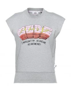 Free Shipping - GCDS Sweatshirt For Women Beige