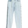 Free Shipping - GCDS Denim Pants For Women Blue -GCDS Sales Shop unnamed file 1203