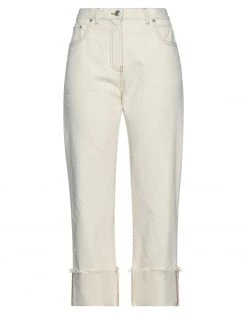 Free Shipping - GCDS Denim Pants For Women Ivory