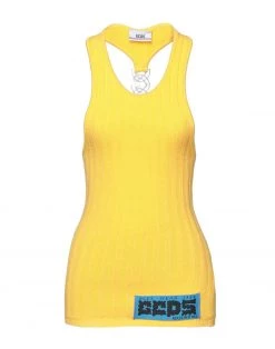 Discount - GCDS Tank Top For Women Yellow