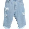 Best Price - GCDS Denim Capris For Women Blue -GCDS Sales Shop unnamed file 1556