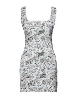 On Sale - GCDS Short Dress For Women Ivory