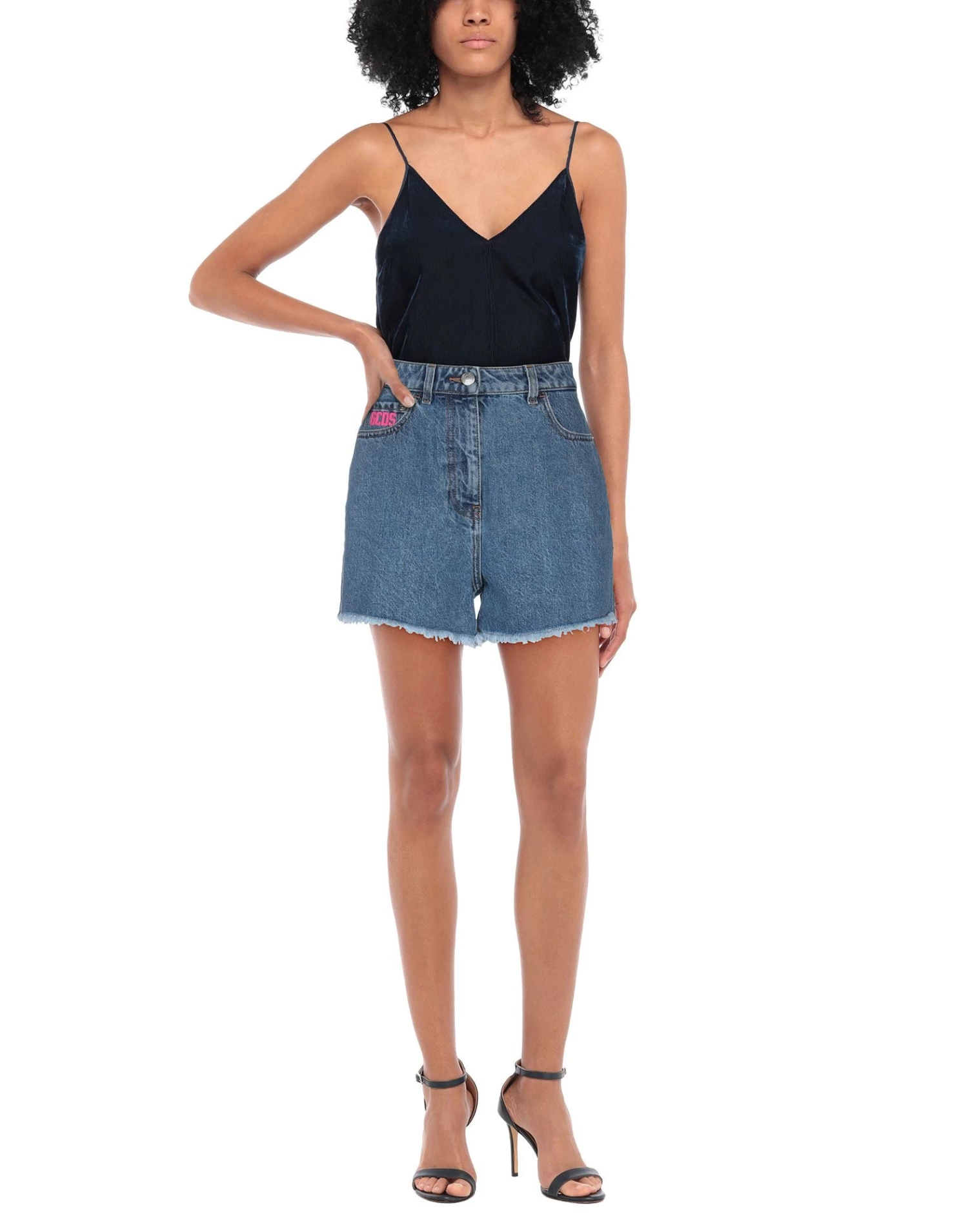 The Surprise Price - GCDS Denim Shorts For Women Blue 4 The Surprise Price - GCDS Denim Shorts For Women Blue - Image 2