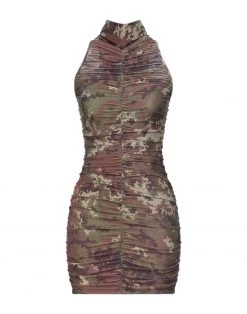 Discount - GCDS Elegant Dress For Women Military Green