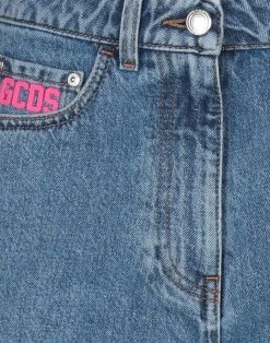 Shipping Included - GCDS Denim Shorts For Women Blue -GCDS Sales Shop unnamed file 2032