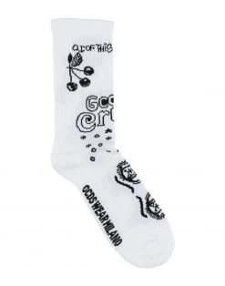 Best Price - GCDS Socks & Tights For Women Maroon -GCDS Sales Shop unnamed file 2233