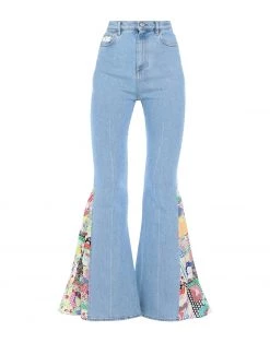 Flash Sale - GCDS Denim Pants For Women Blue