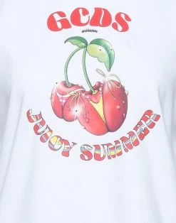 On Sale - GCDS T-shirt For Women White -GCDS Sales Shop unnamed file 325