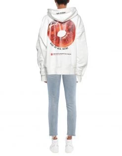 Flash Sale - GCDS Hooded Sweatshirt For Women White -GCDS Sales Shop unnamed file 328