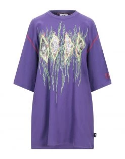 Discount - GCDS Short Dress For Women Purple