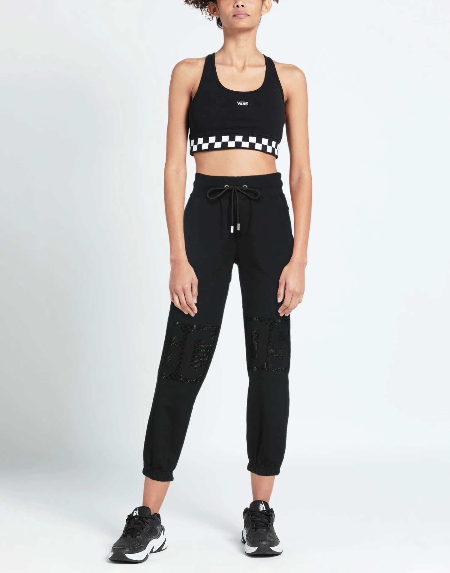 Free Shipping - GCDS Casual Pants For Women Black 4 Free Shipping - GCDS Casual Pants For Women Black - Image 2