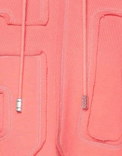 Free Shipping - GCDS Hooded Sweatshirt For Women Salmon Pink -GCDS Sales Shop unnamed file 652