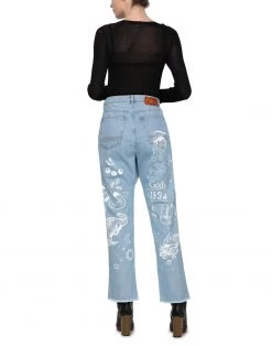 Free Shipping - GCDS Denim Pants For Women Beige -GCDS Sales Shop unnamed file 74