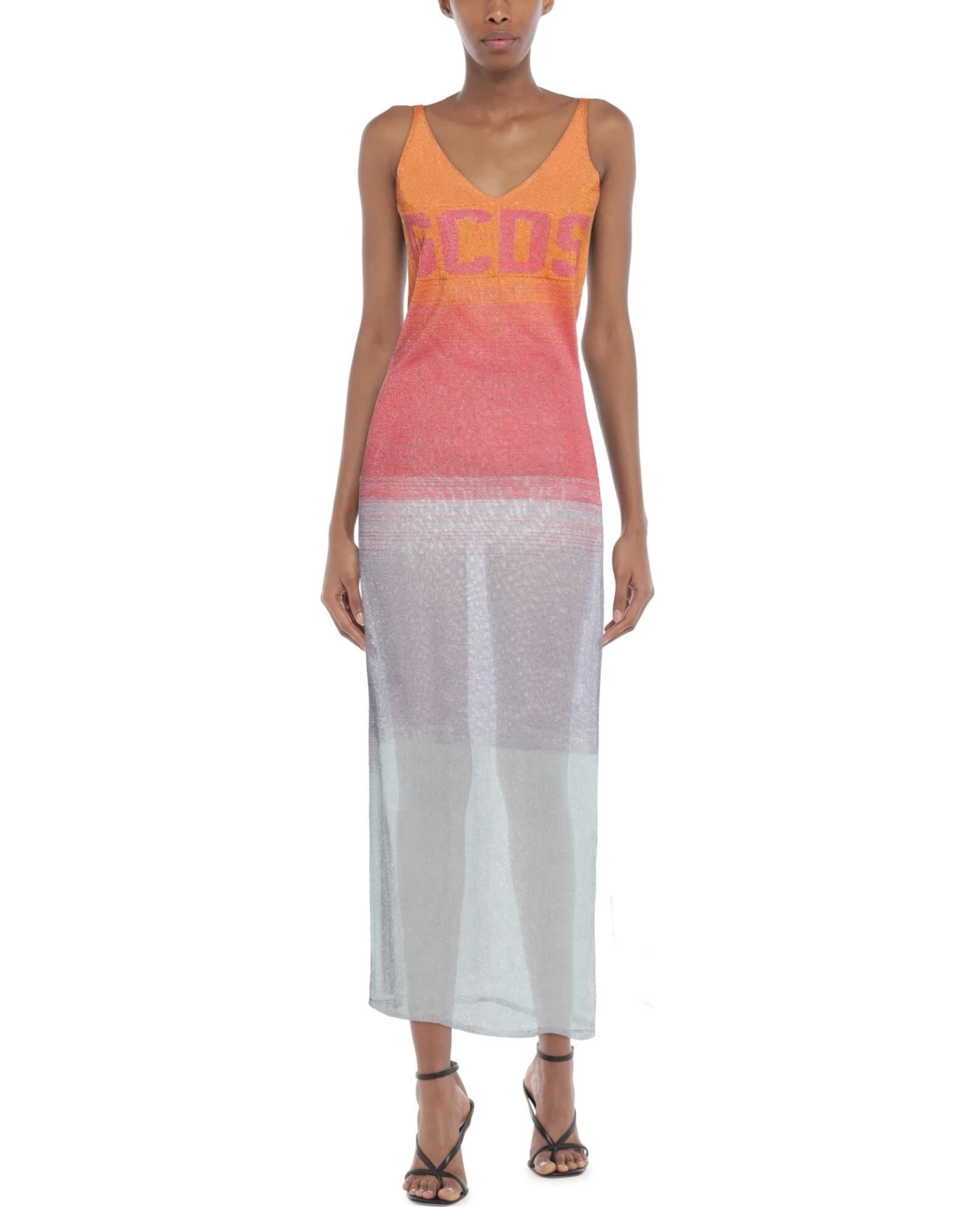 Discount - GCDS Long Dress For Women Rust 4 Discount - GCDS Long Dress For Women Rust - Image 2