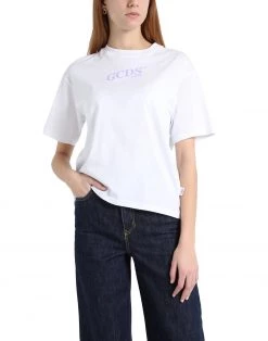 Free Shipping - GCDS Basic T-shirt For Women White -GCDS Sales Shop unnamed file 976