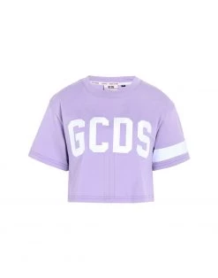 Flash Sale - GCDS Crop Top For Women Lilac